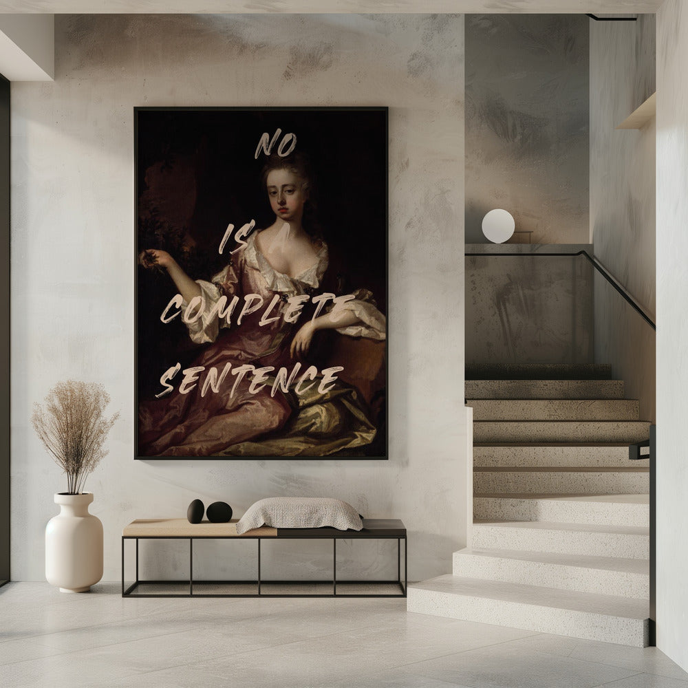 Nee is een complete zin | Poster