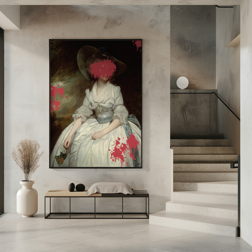 Renaissance Red Splash - Veranderde kunst | Poster