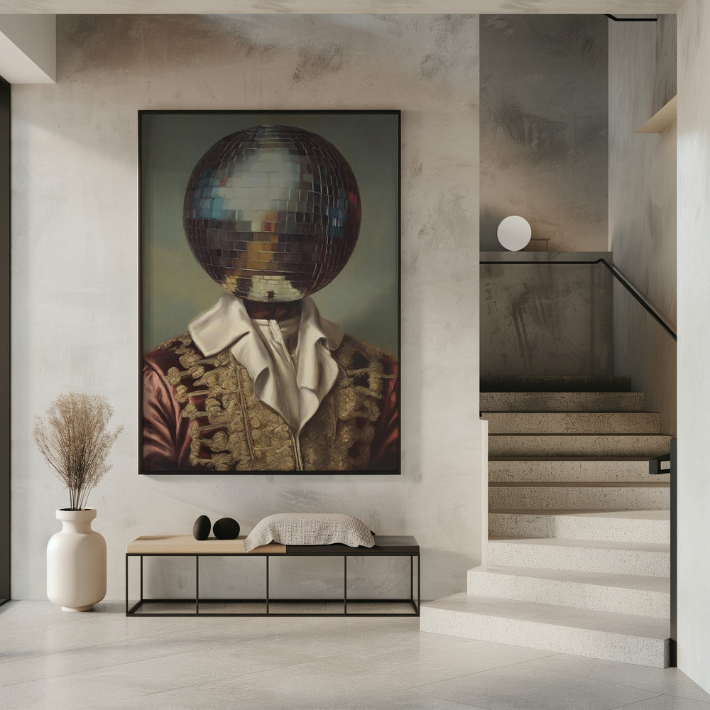 DiscoHead King / Altered Collage Art | Poster