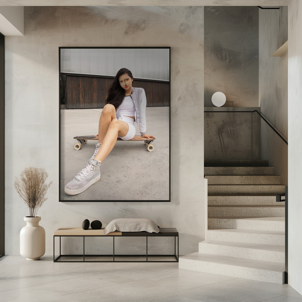 Schaatser Monalisa | Poster