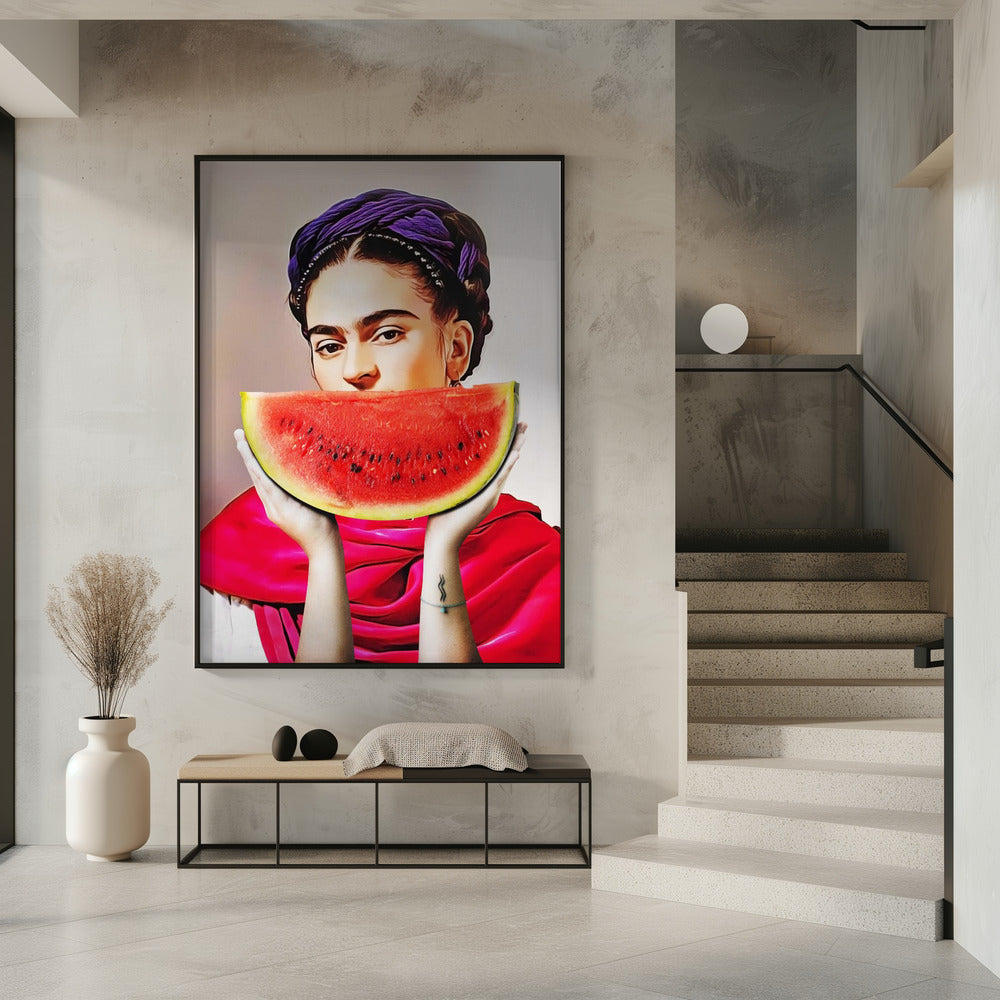 Watermeloen Frida | Poster