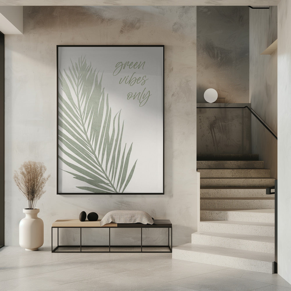 Alleen groene vibes | Poster