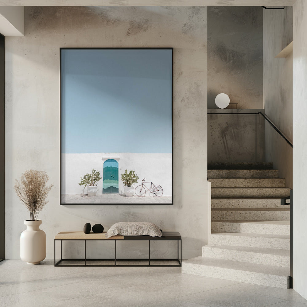 Ostuni blauwe deur | Poster