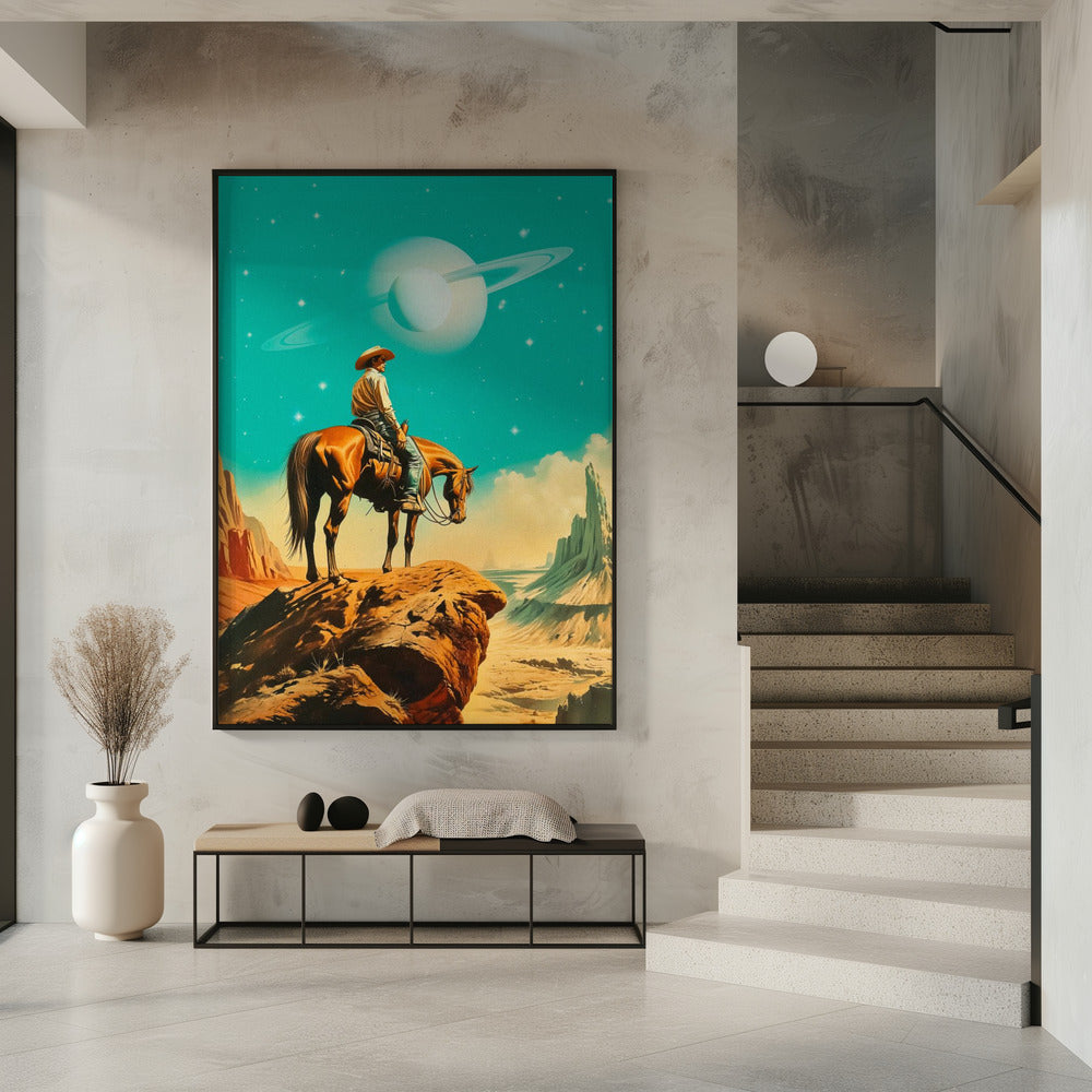Een westerse astronaut | Poster