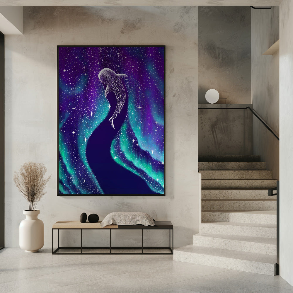 Sterreneter in het Noorderlicht | Poster