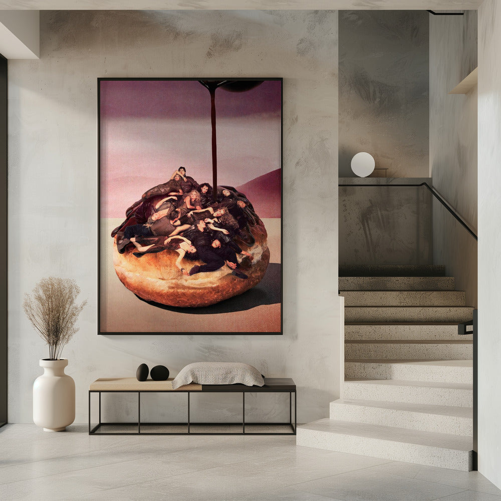 Surrealistische decadente donut | Poster