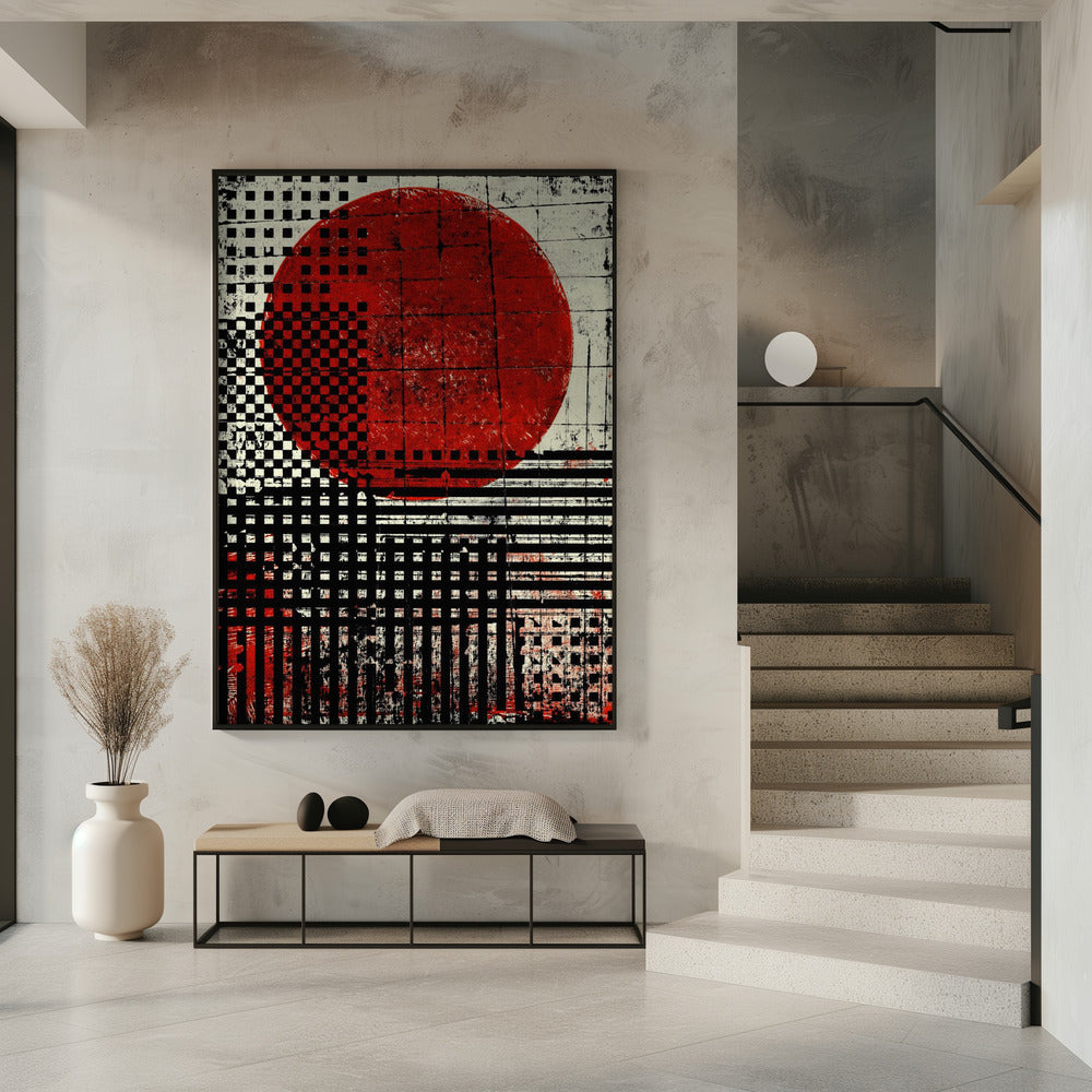 Zwart-witte geometrische patronen | Poster