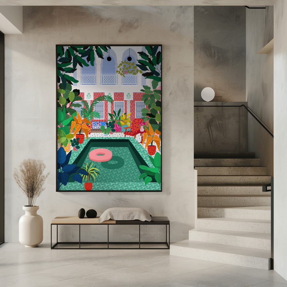 Enjoying the Pool | Poster