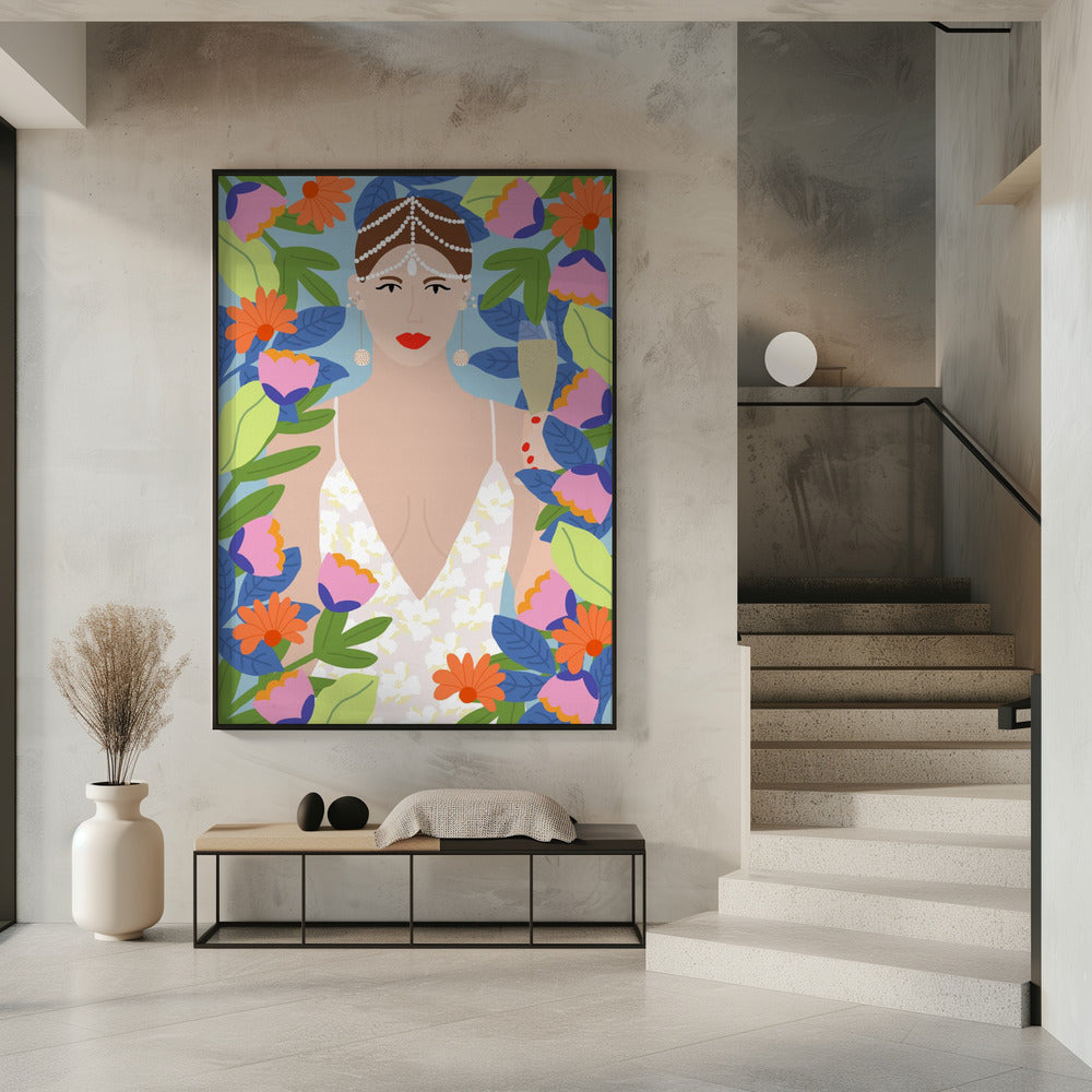 Summer Queen in Flowers | Poster