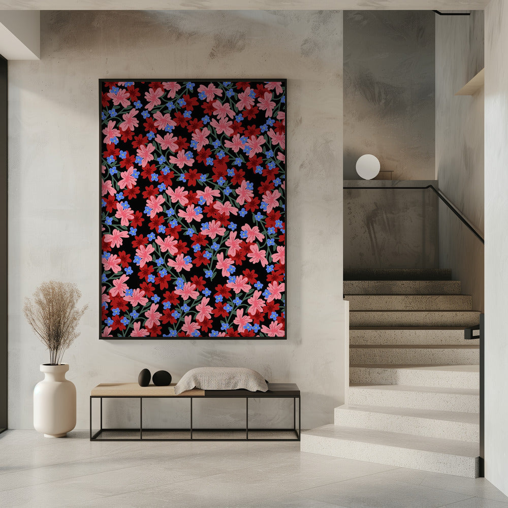 9933x14043 Din 50 Romantische Bloemen | Poster