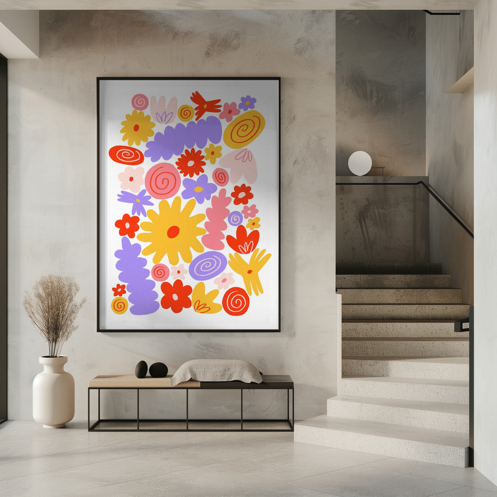 Bloemenstapel | Poster