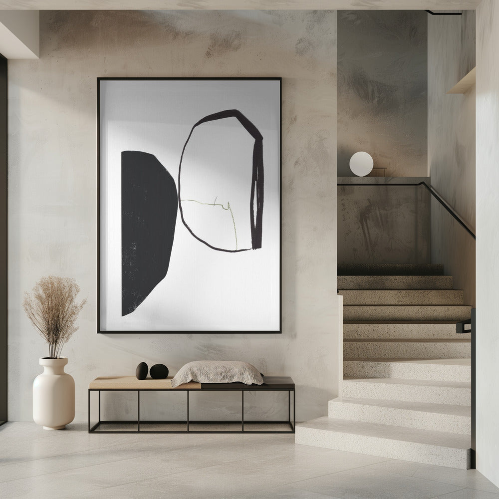 Geometrische vormen en contrasterende kleuren | Poster