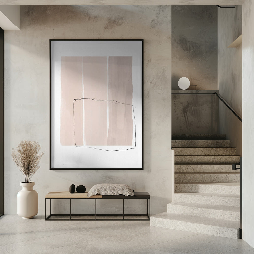 Delicate Black Line Sketch Overlay | Poster