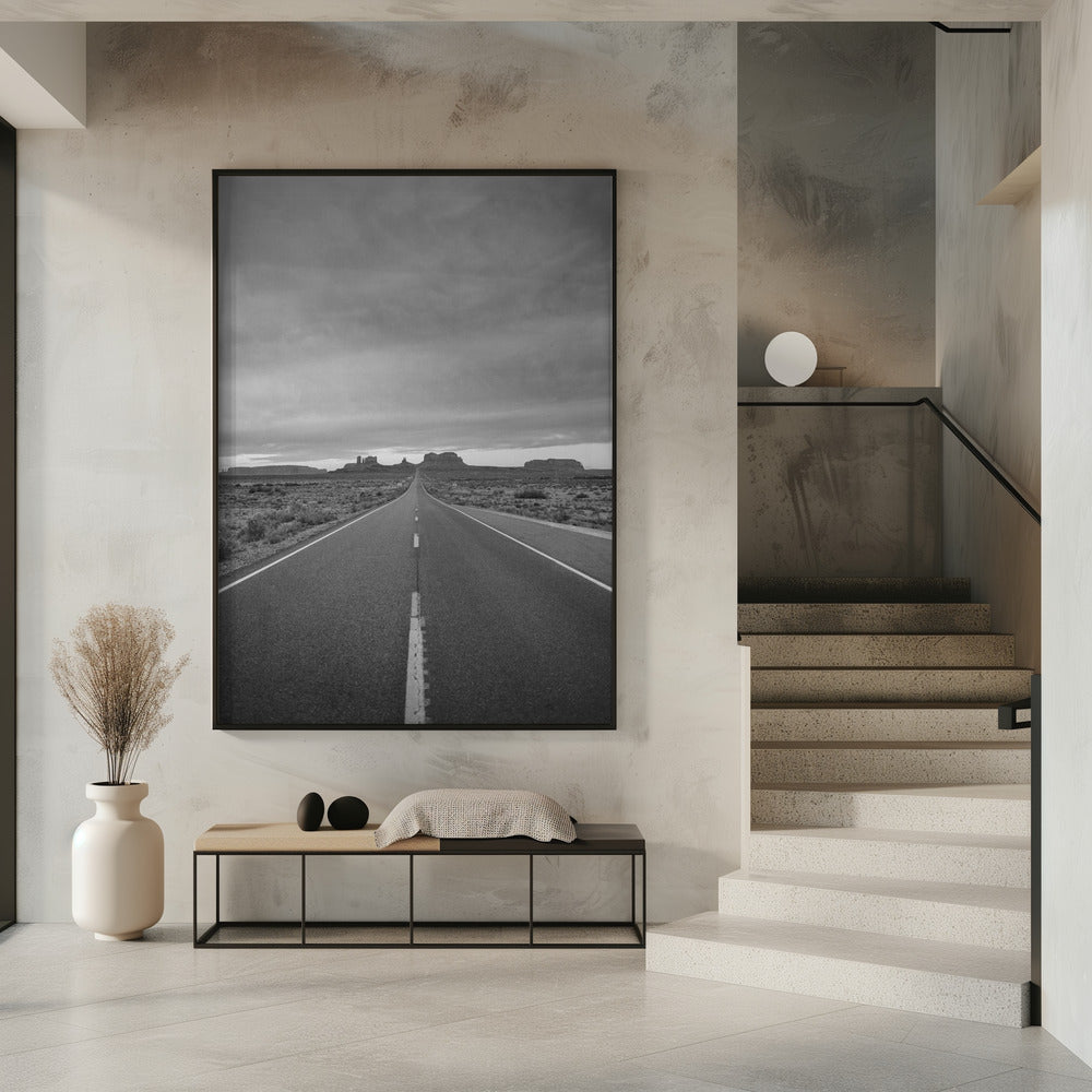 Monochrome Monument Valley II | Poster