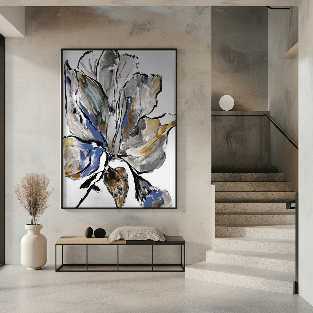 Le Jardin Botanique Blauwe bloem | Poster