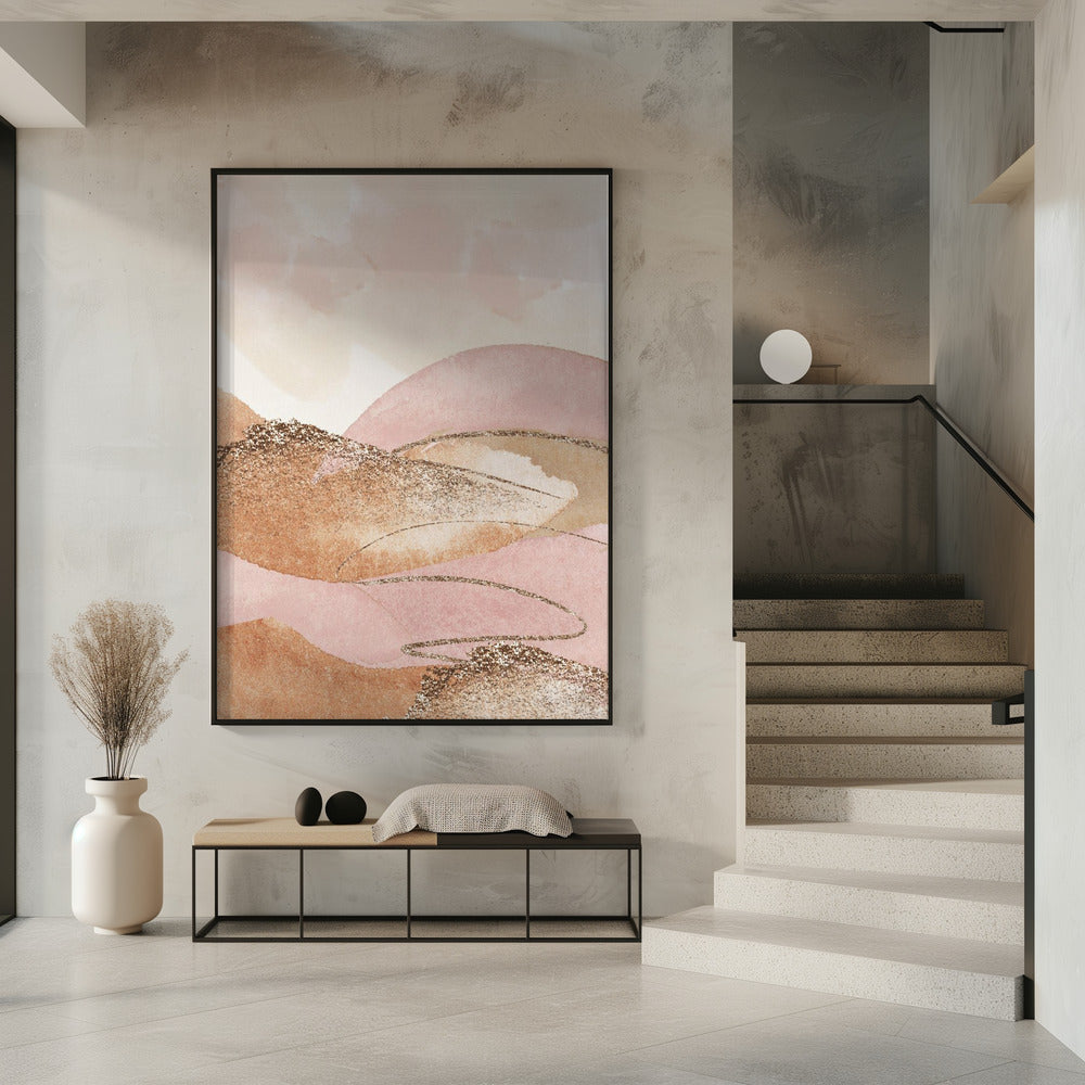 Landscape in pink-2 | Poster