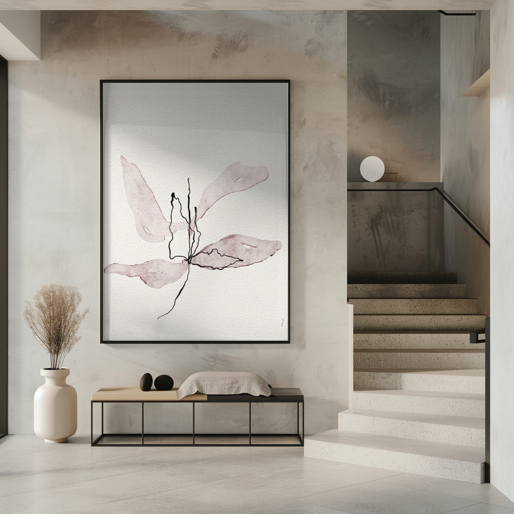 Delicate Bloemblaadjesdans | Poster