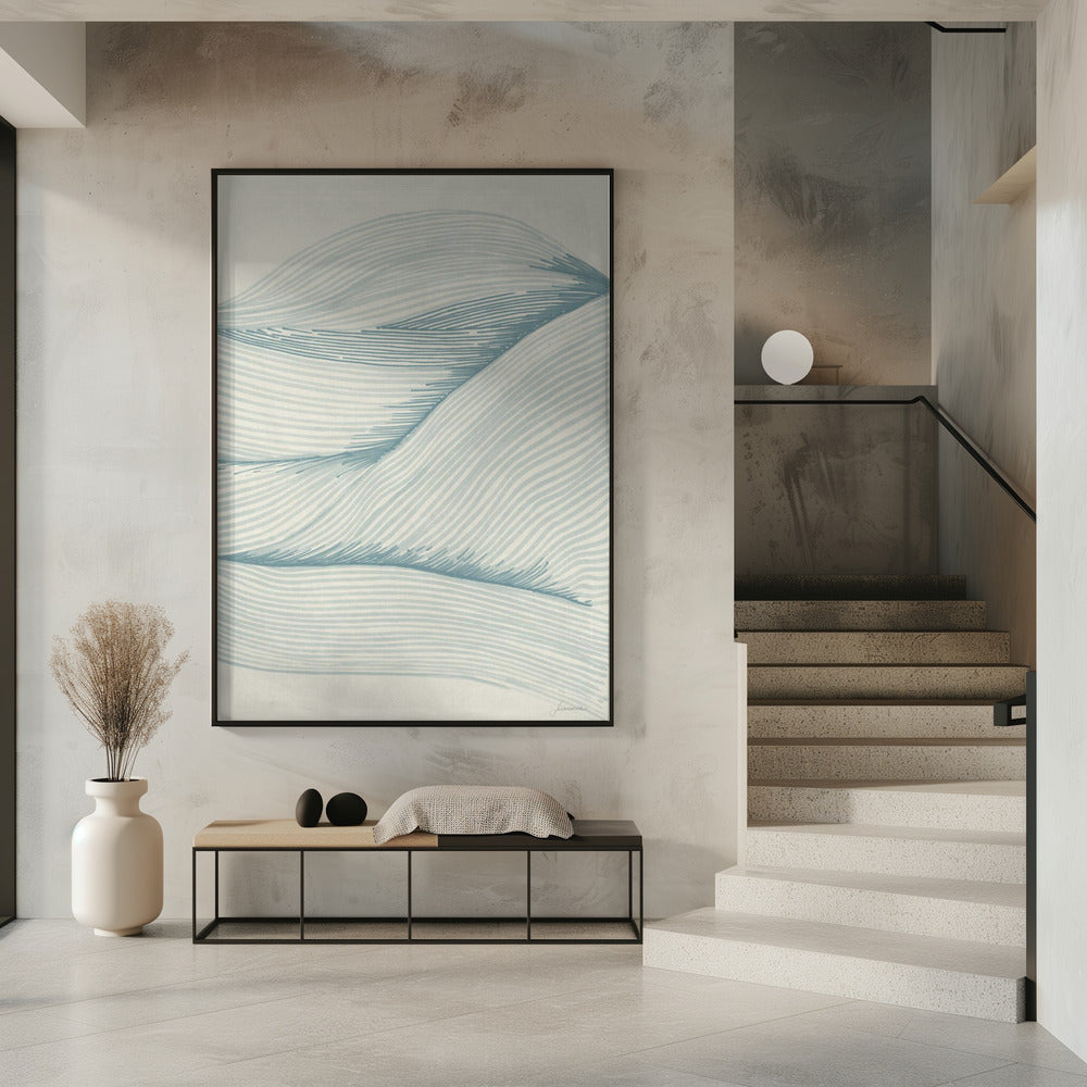 Oceaan in lijnen 02 | Poster