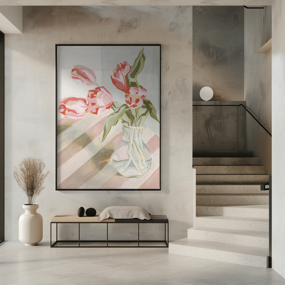 Tulips in a vase | Poster