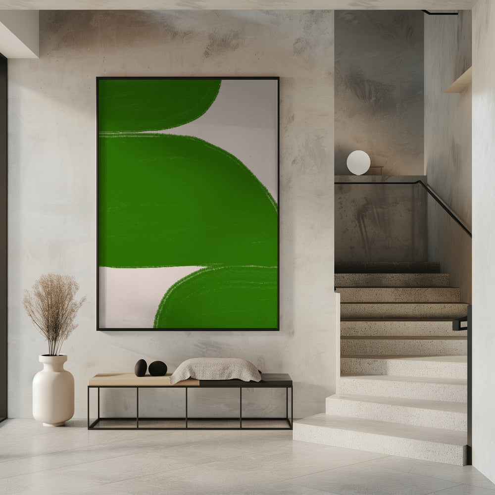 Green Waves Harmony | Poster