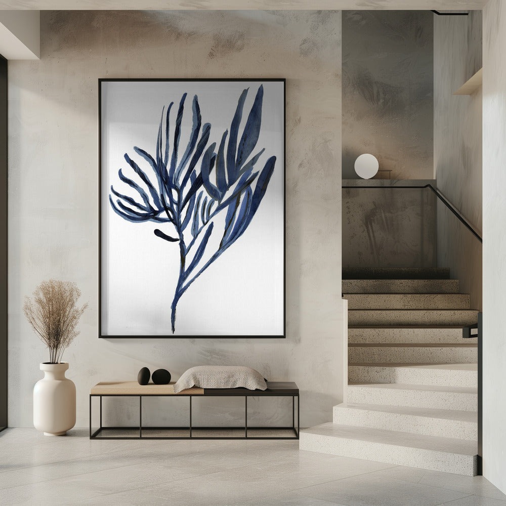 Blauwe waterplant poster 2 | Poster