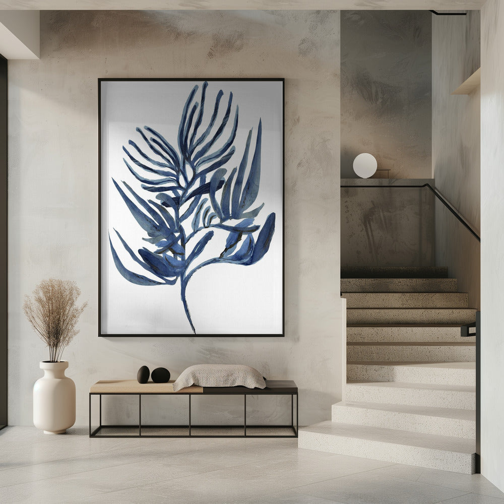 Blauwe waterplant poster 1 | Poster
