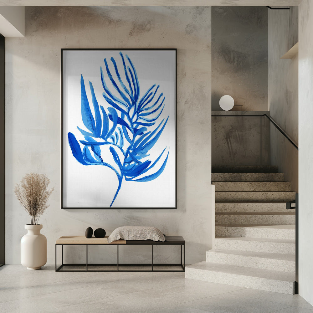 Blauwe waterplant poster 6 | Poster