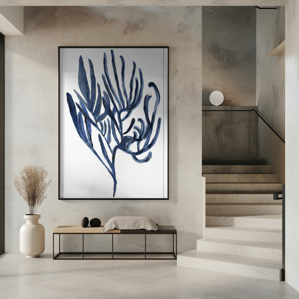 Blauwe waterplant poster 3 | Poster