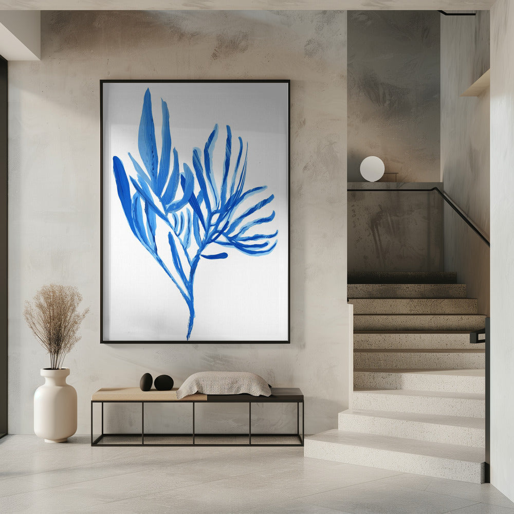 Blauwe waterplant poster 5 | Poster