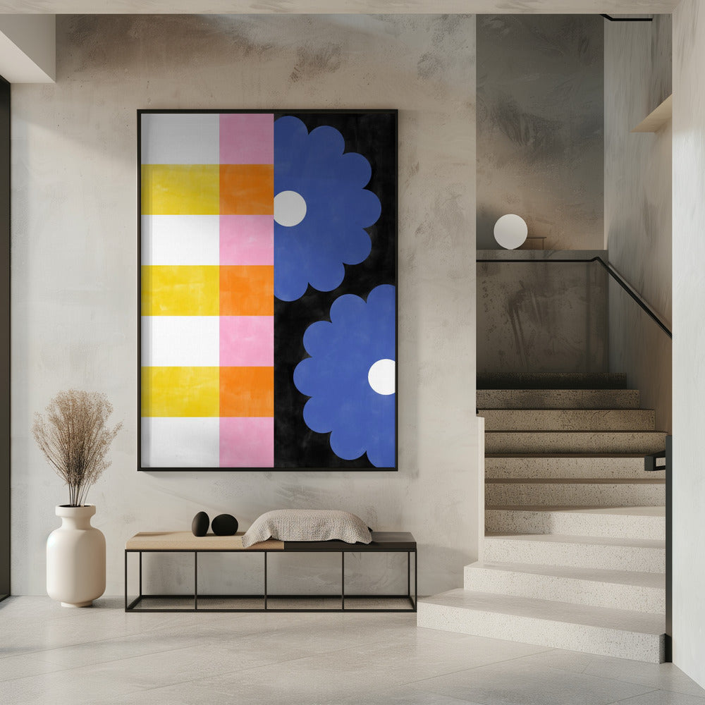 Bloemenstrepen | Poster