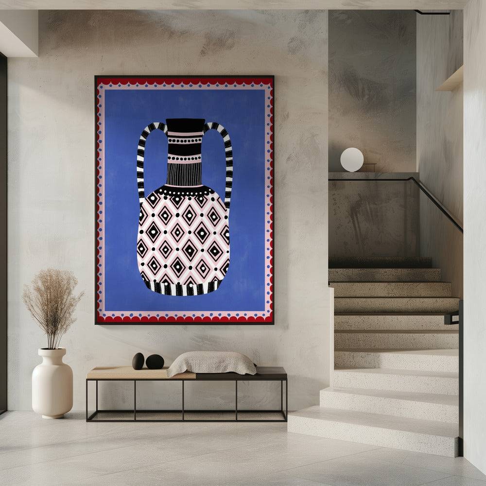 Geometrische patronen en felle kleuren | Poster