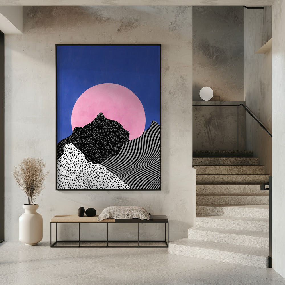 Surrealistisch uitzicht op de toppen | Poster