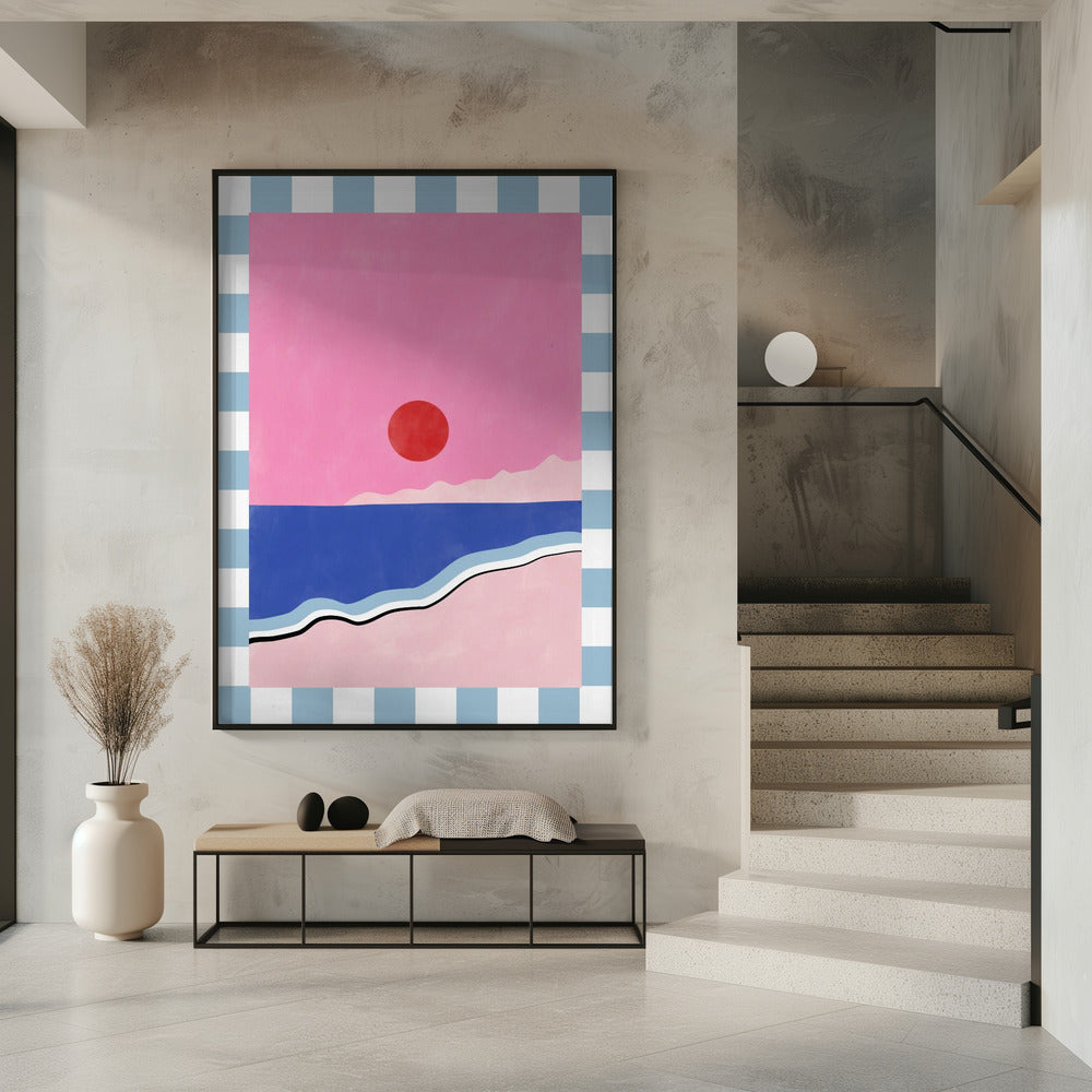 Minimalistisch strandtafereel | Poster