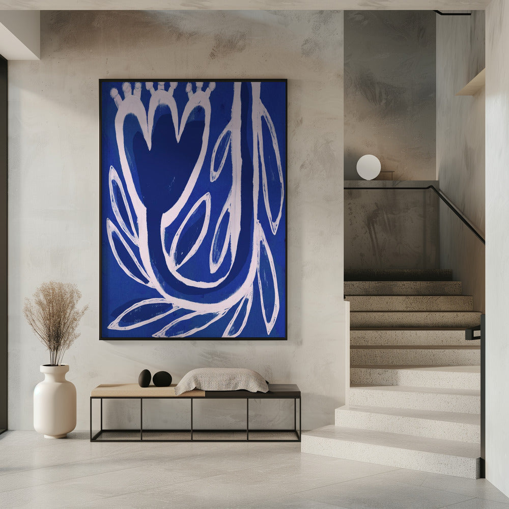 Bloemen Middernacht | Poster