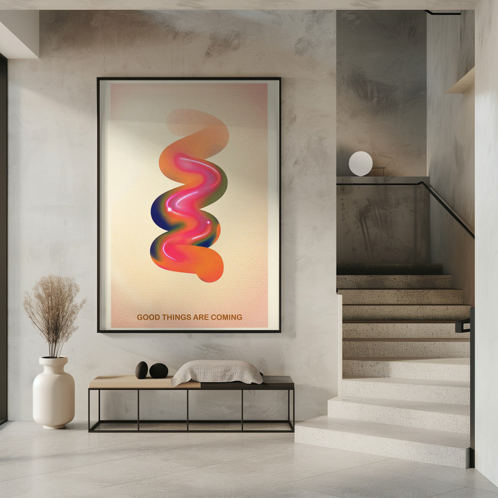 RETRO GRAPHIC NR. 17 / GOEDE DINGEN KOMEN AAN | Poster