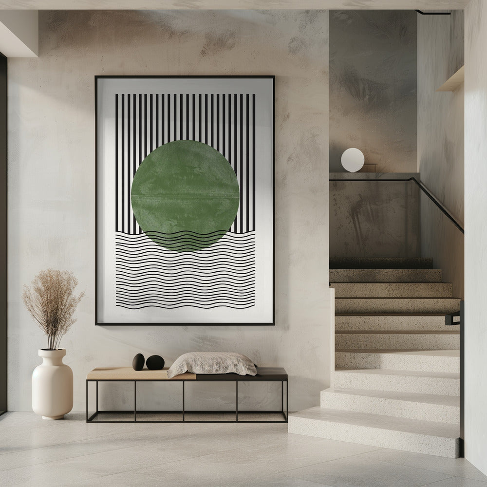 Strepen en golven | Poster