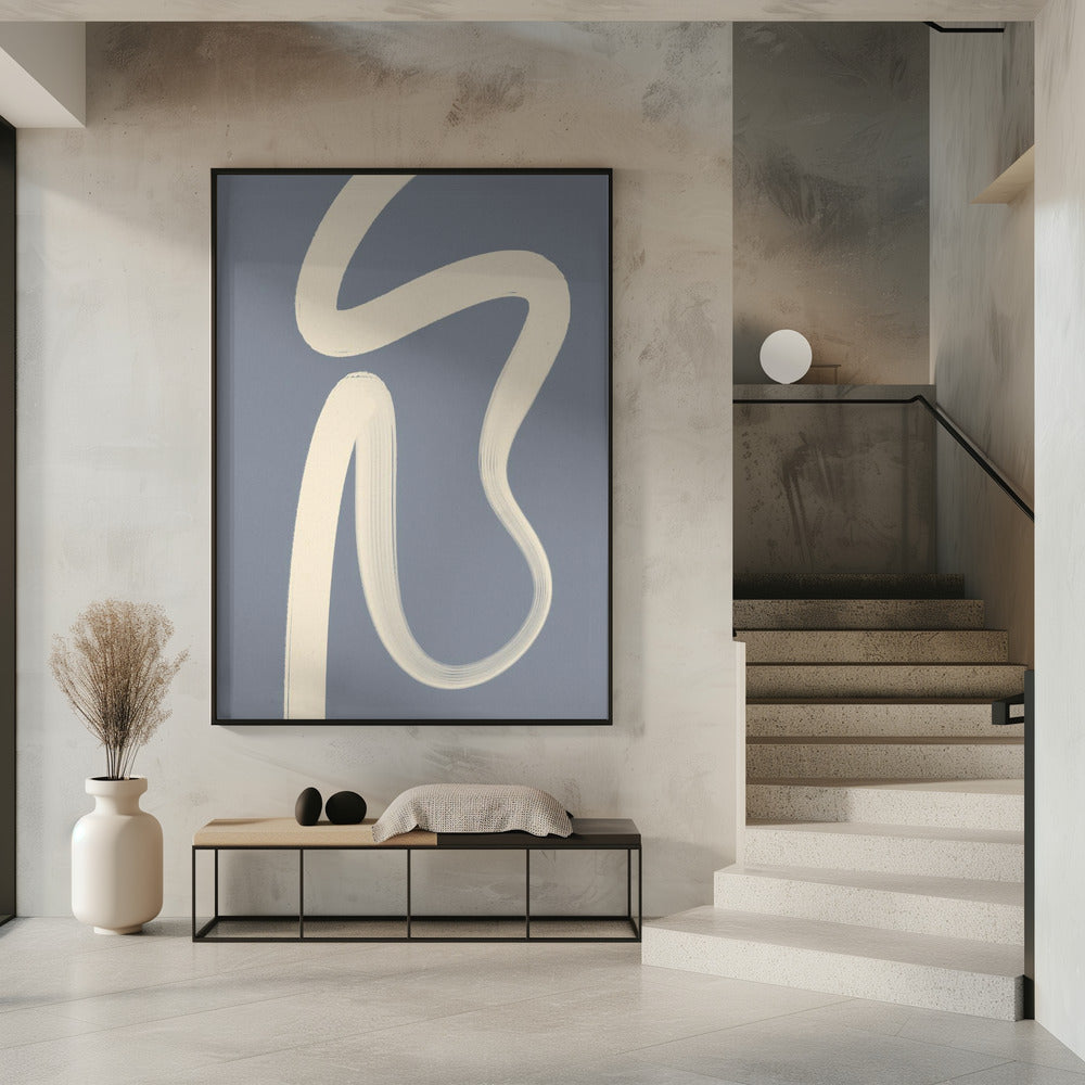 Gebogen lijnen dansen | Poster