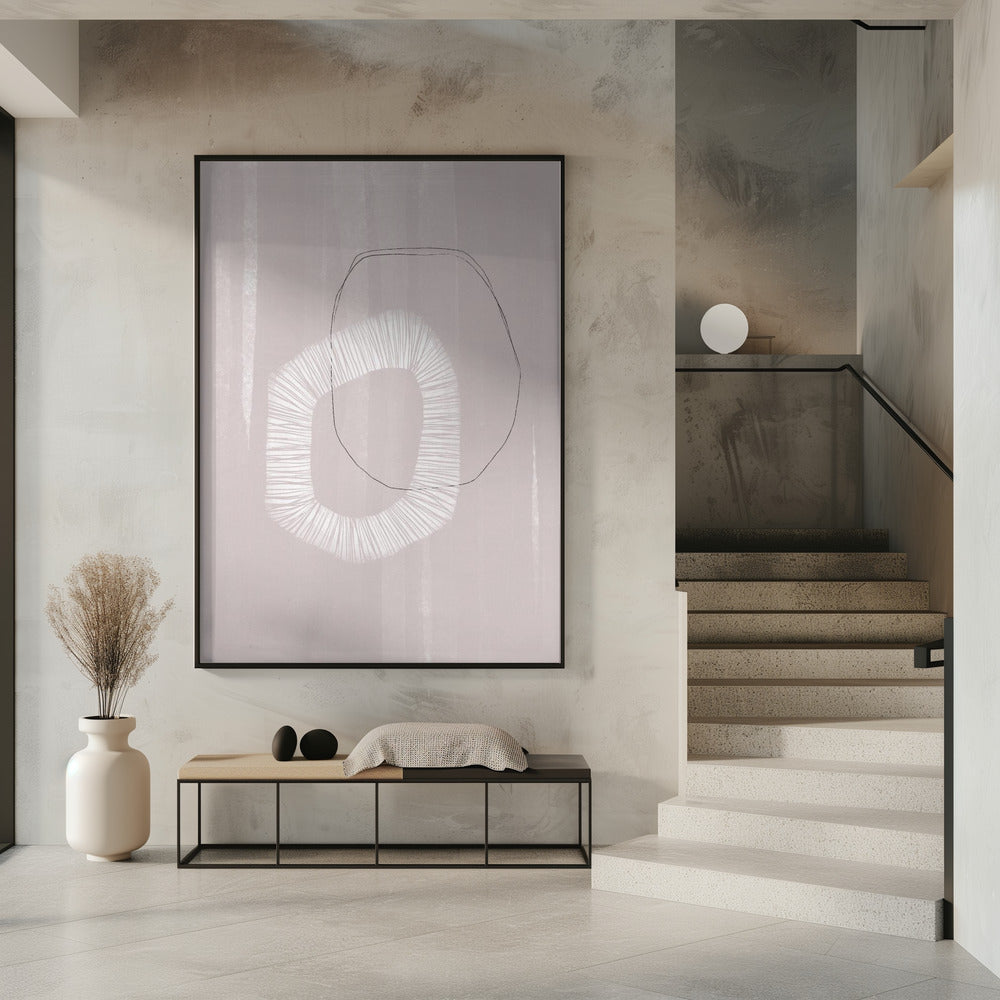 Zachte geometrische fluisteringen | Poster