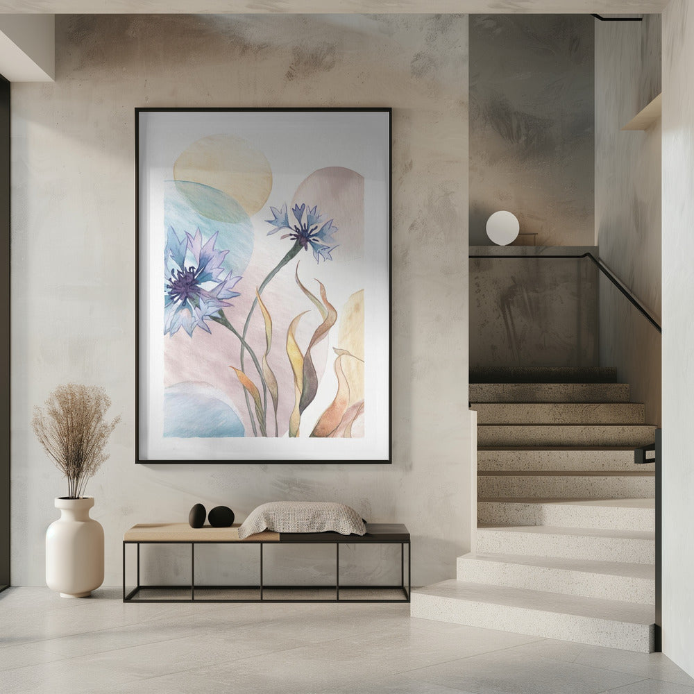 Aquarel Korenbloemen | Poster