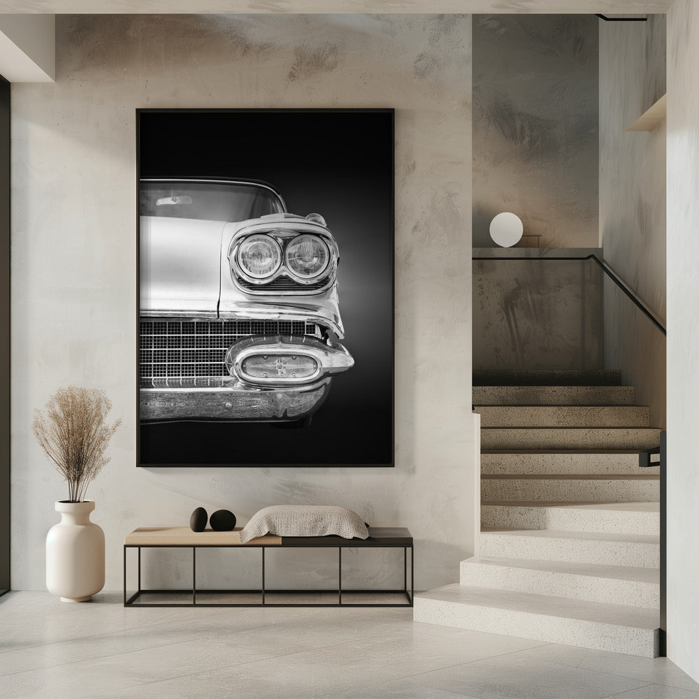 Amerikaanse klassieke auto Bonneville 1958 Cabriolet | Poster