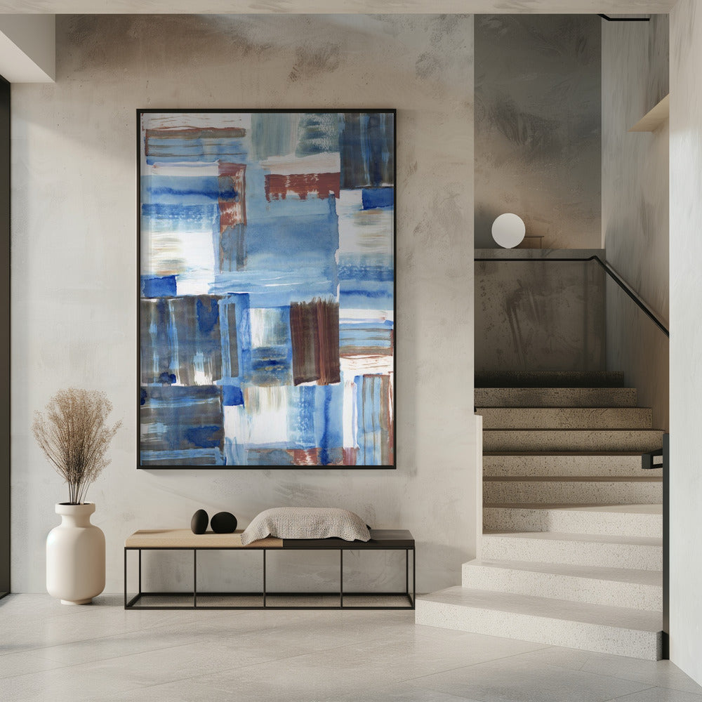 IJzig Blauw Abstract 1 | Poster
