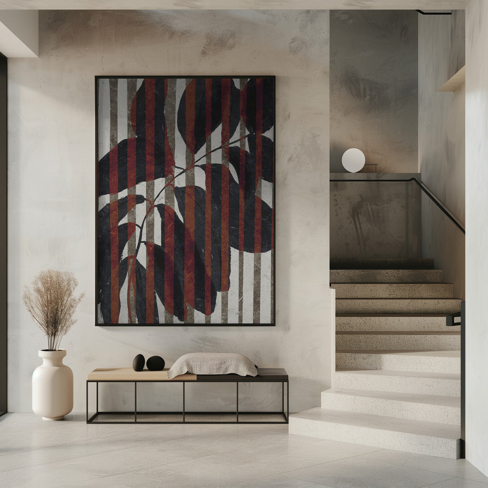 Gestreepte Botanische | Poster