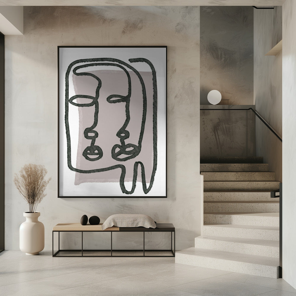 Gezichten abstract | Poster