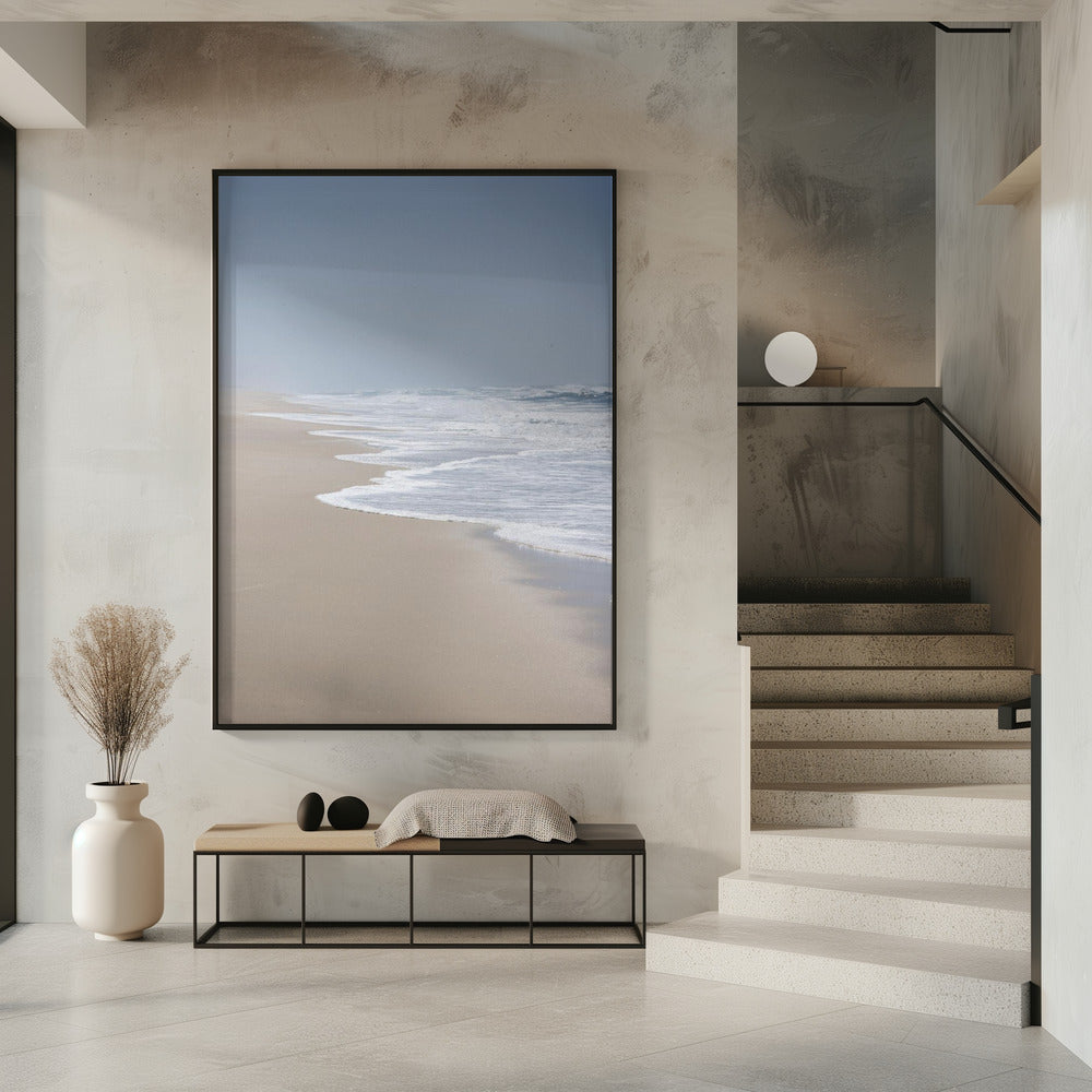 Blauw en Zand 1 | Poster