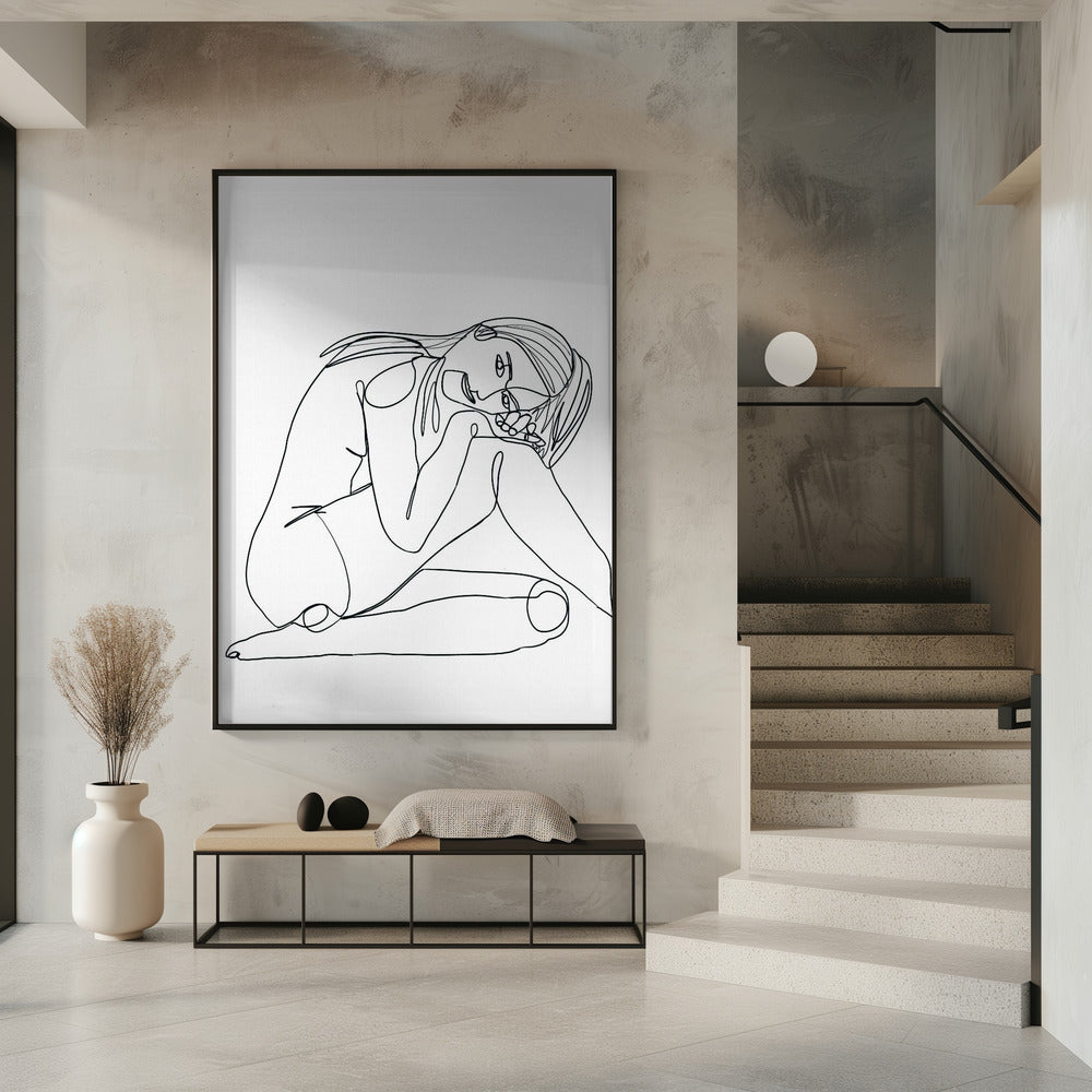 Line Drawing of Woman | Poster