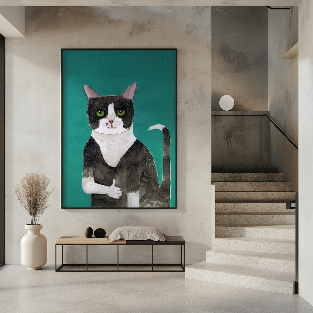 Kat duimen omhoog | Poster