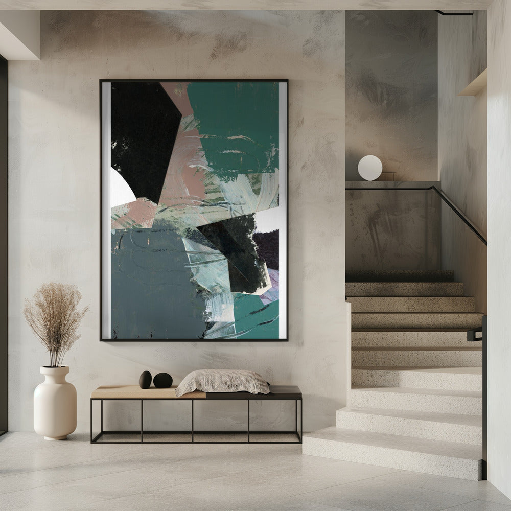 Blauw Zwart Neutraal Wit 3 | Poster