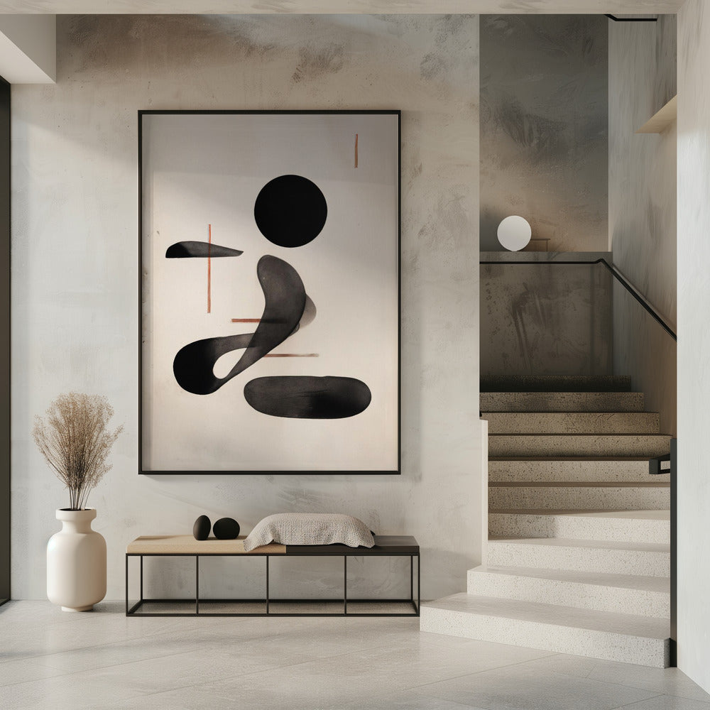 Abstracte stroomvormen | Poster