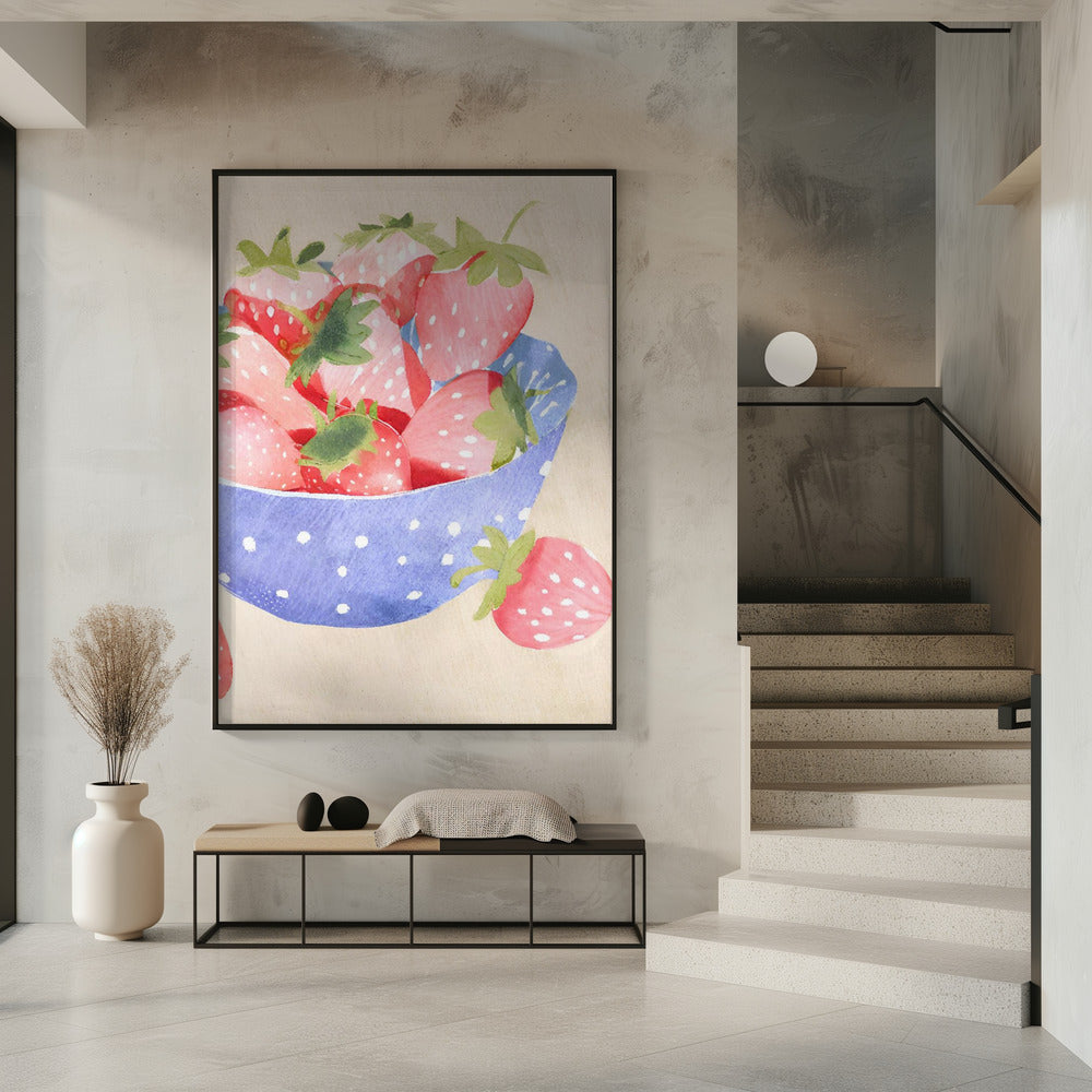 Aardbeeren in Schale | Poster
