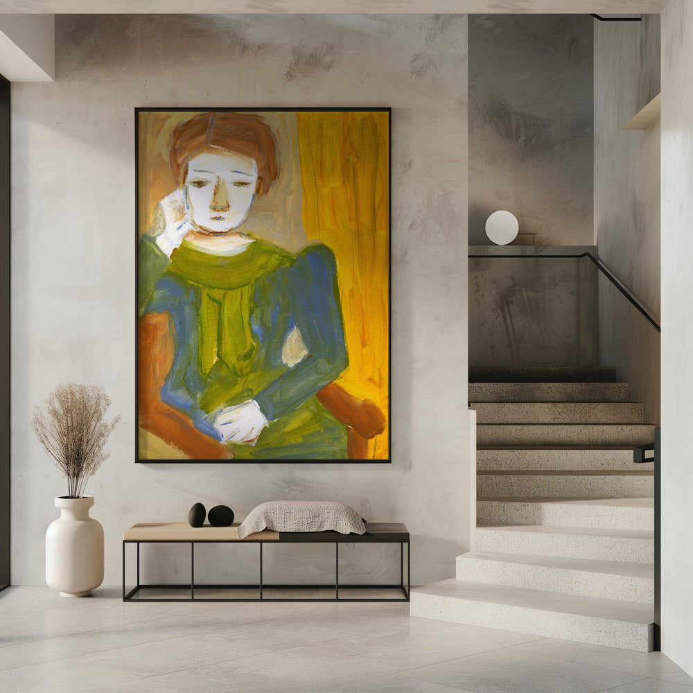 Lady Thinking | Poster